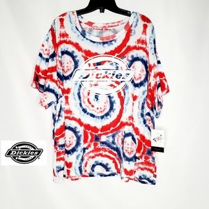 Dickies Junior Girls Tie Dye Logo T-shirt